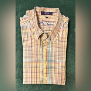 Alan Flusser L/S, Cotton, Button Down Shirt, Size: Large (4433)